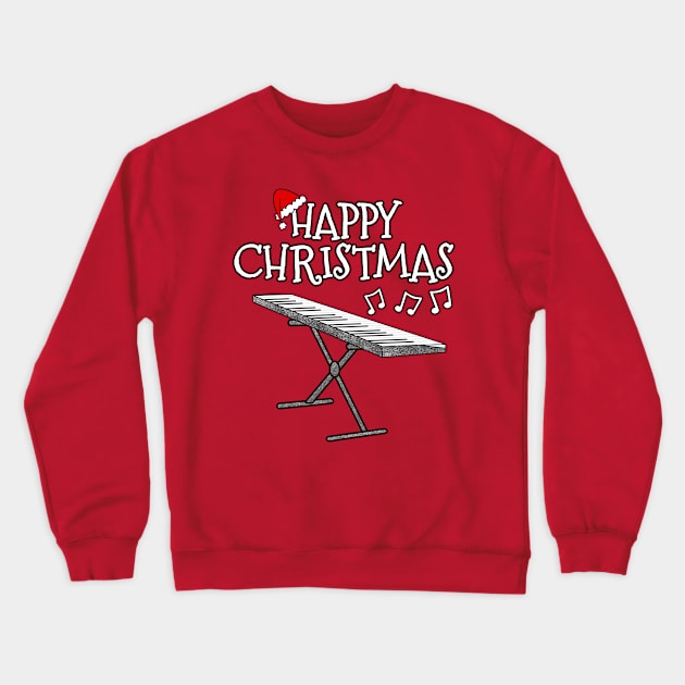 Christmas Keyboard Keyboardist Piano Teacher Xmas 2022 Crewneck Sweatshirt by doodlerob